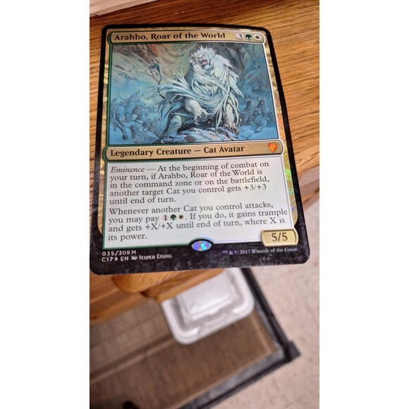 Arahbo, Roar of the World - Commander‎ 2017 - Foil size of cared 3.5 by 5 inches - Picture 3 of 7